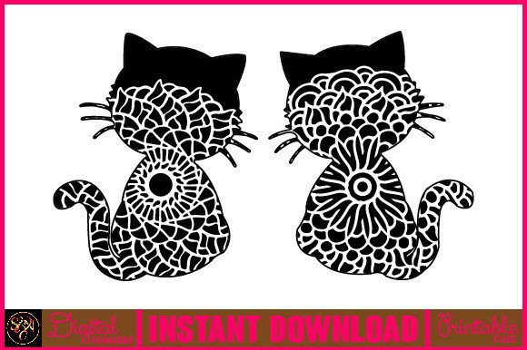 Cat Animal Mandala, Animal Silhouette-5