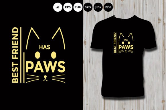 Cat Calligraphy T Shirt