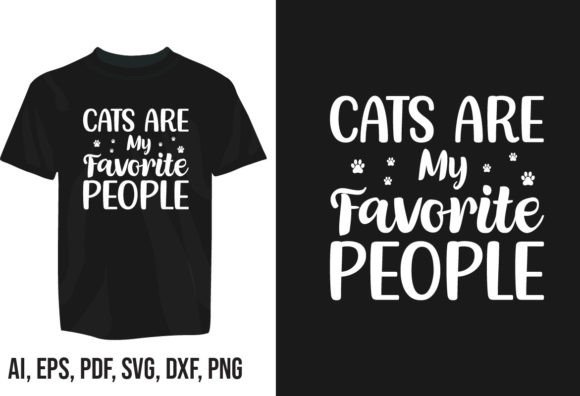 Cat Lover Typography T-Shirt Design