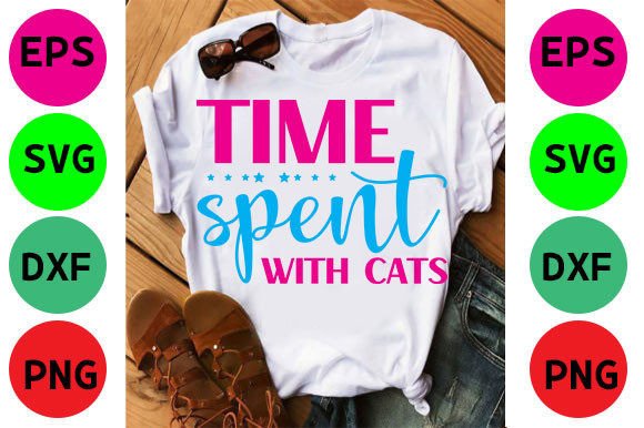 Cat T-Shirt Design, Time Spent with Cats