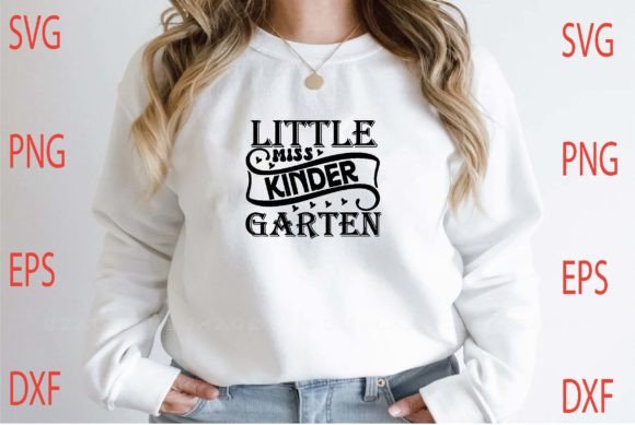 Little Miss Kinder Garten SVG Design