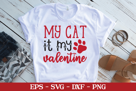 My Cat It My Valentine SVG