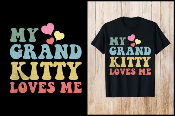 My Grand Kitty Loves Me Cat T-Shirt