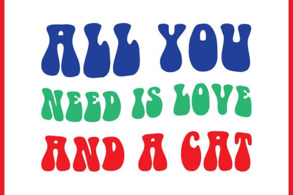 Retro Unique Cat T-shirt Design