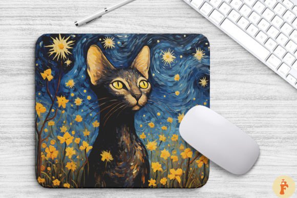 Starry Night Oriental Shorthair Cat
