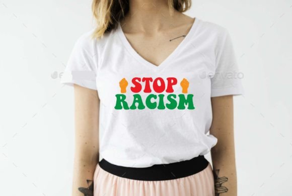 Stop Racism SVG Design